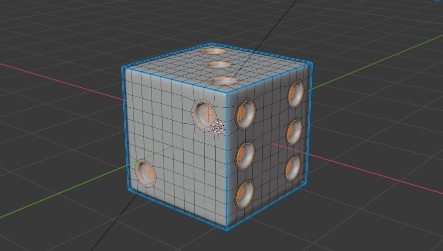 zarulik dice Free low-poly 3D model_1