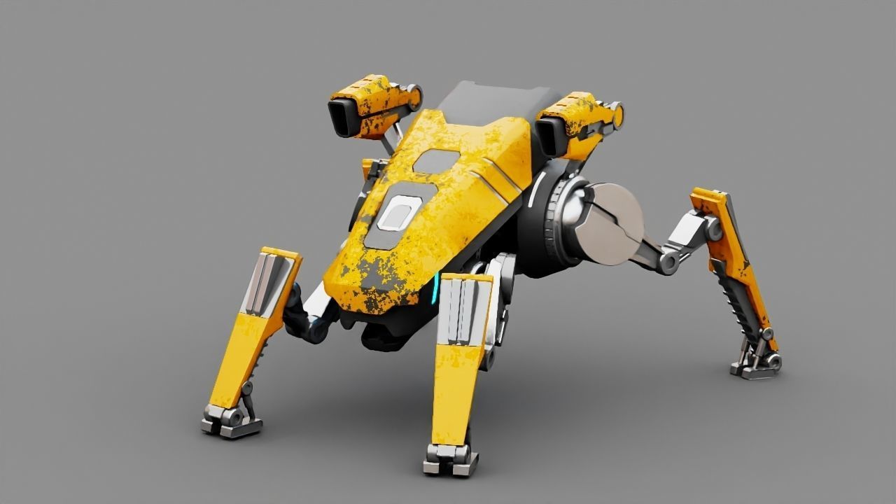 Combat Droid  rigged character 3D model_11