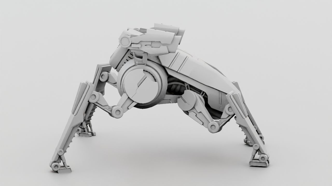 Combat Droid  rigged character 3D model_20