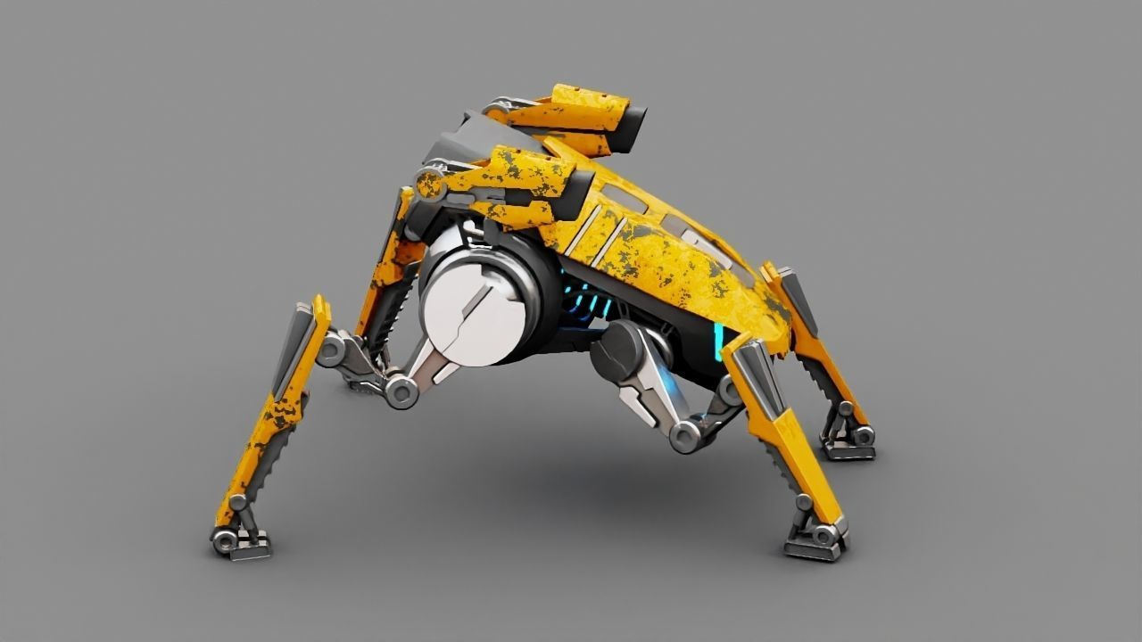 Combat Droid  rigged character 3D model_16