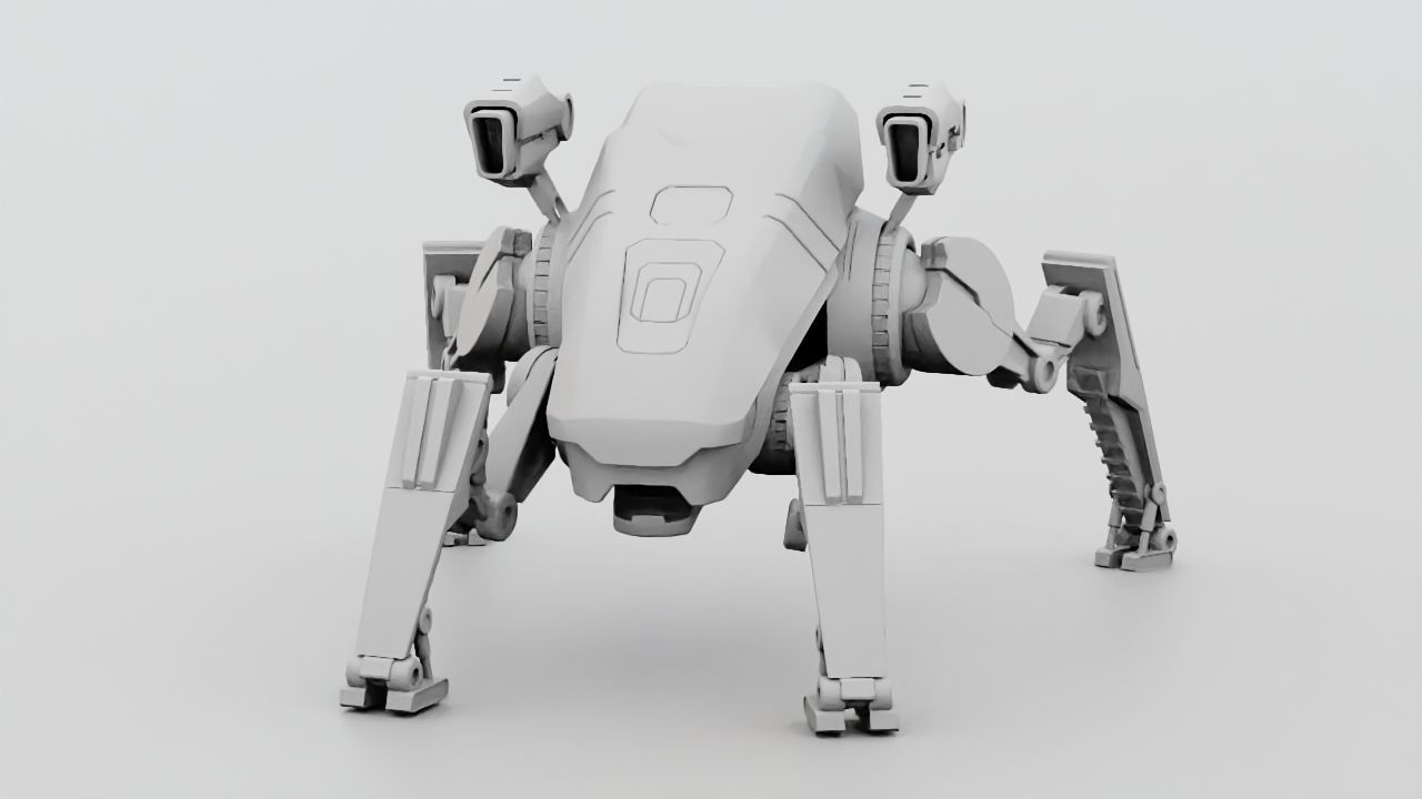 Combat Droid  rigged character 3D model_23