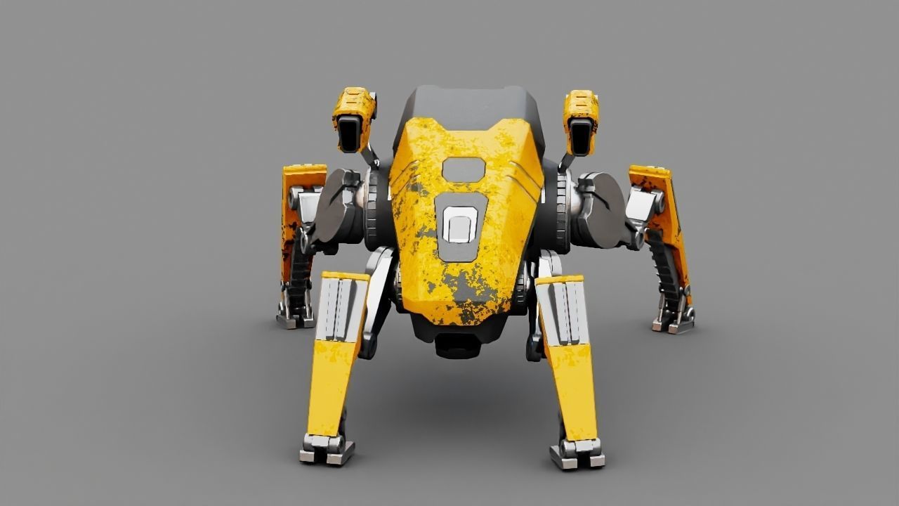Combat Droid  rigged character 3D model_13