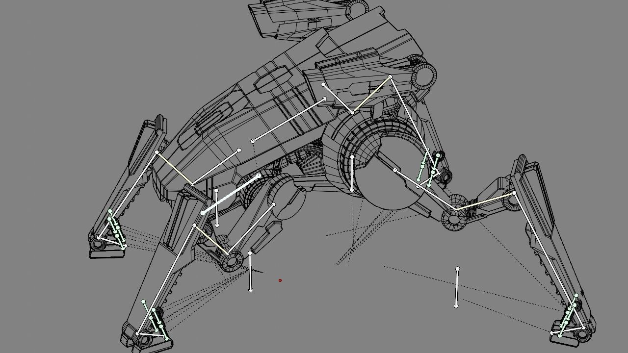 Combat Droid  rigged character 3D model_33