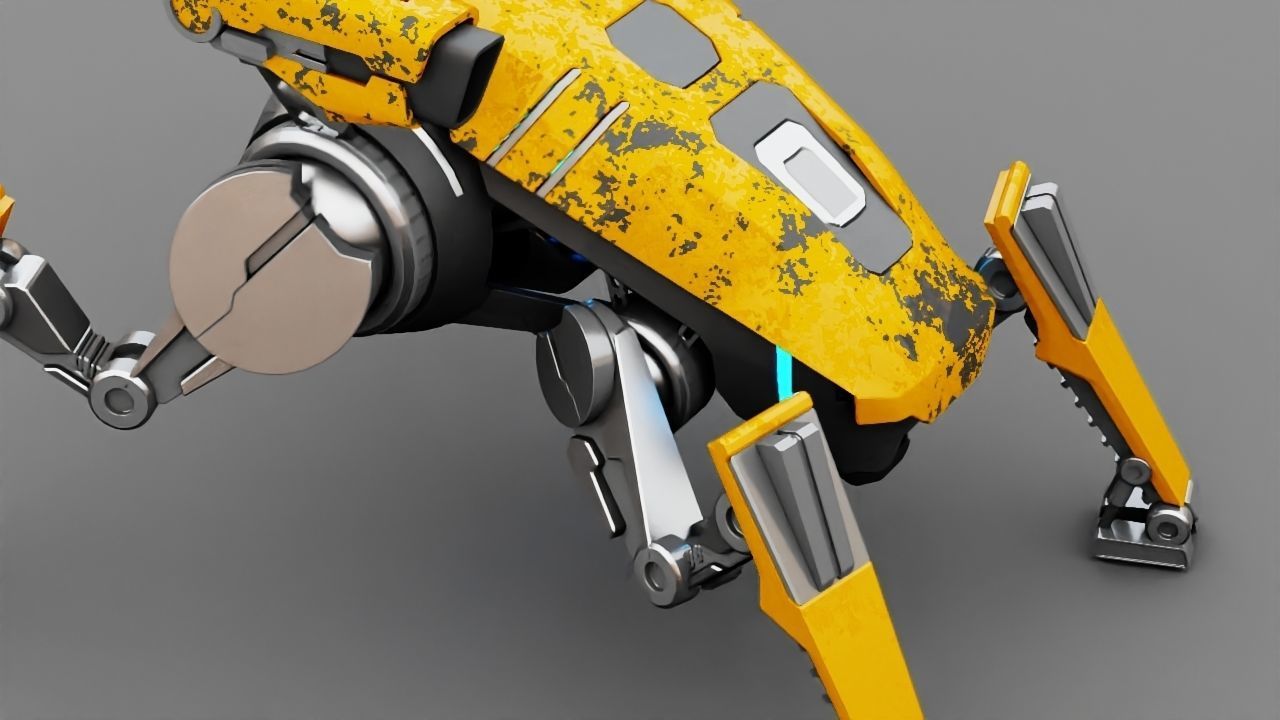 Combat Droid  rigged character 3D model_10