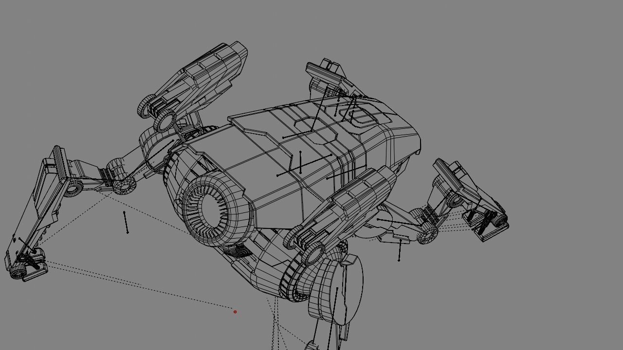 Combat Droid  rigged character 3D model_29