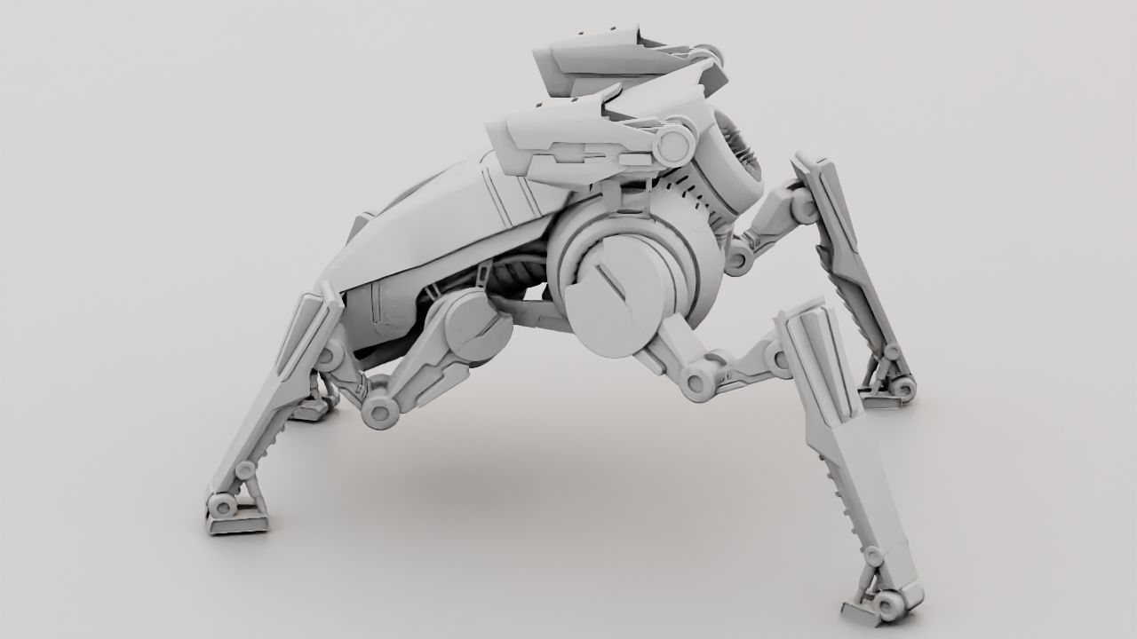Combat Droid  rigged character 3D model_25