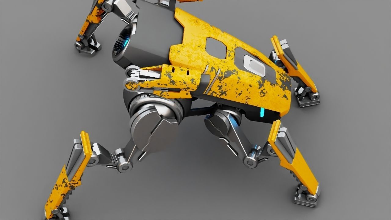 Combat Droid  rigged character 3D model_12