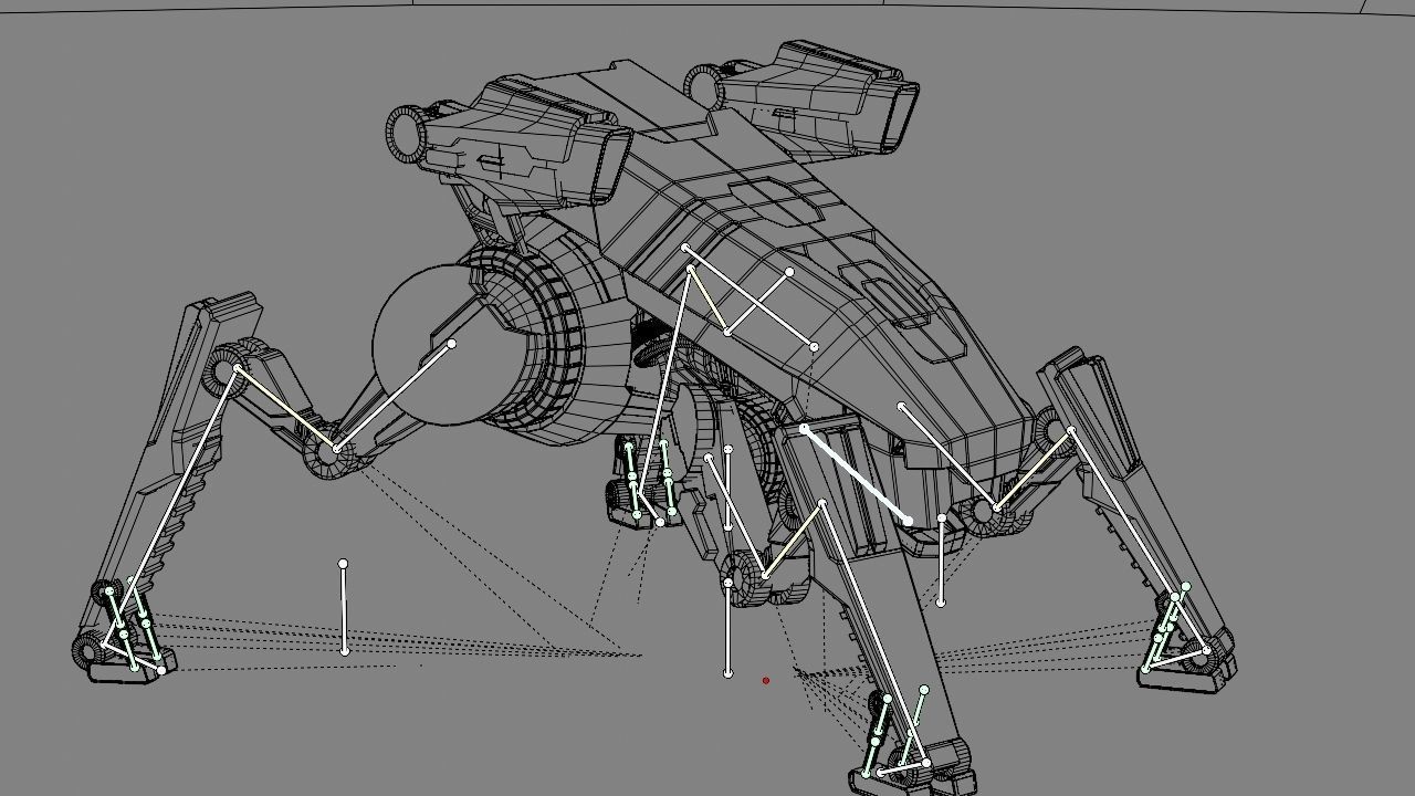 Combat Droid  rigged character 3D model_31