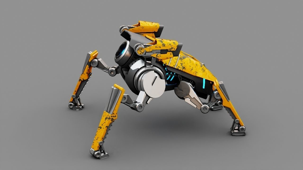 Combat Droid  rigged character 3D model_17