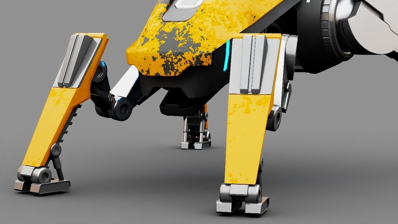 Combat Droid  rigged character 3D model_9