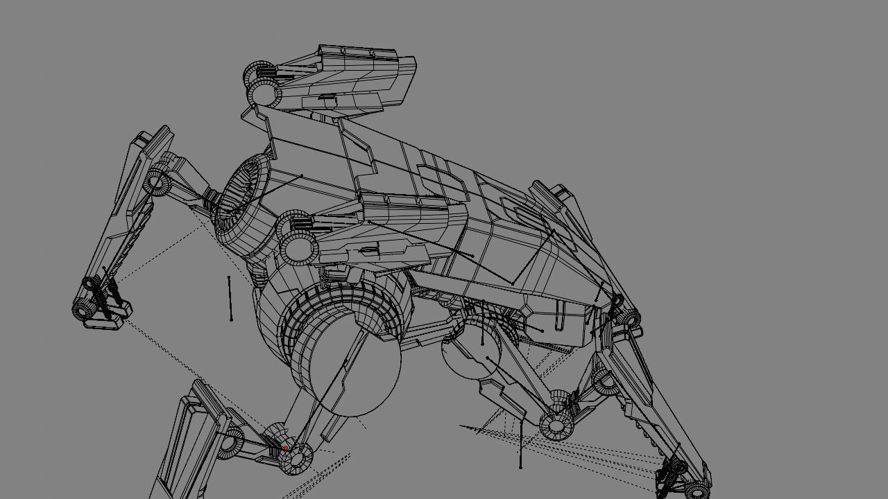 Combat Droid  rigged character 3D model_30