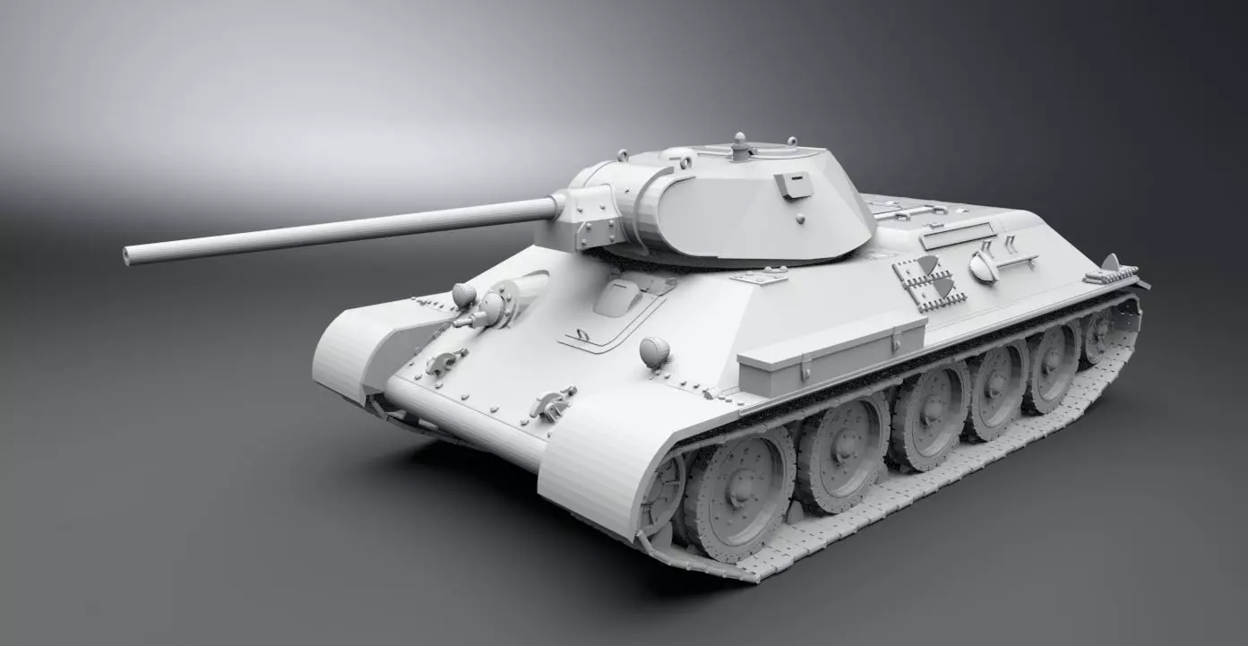 T34 Exterminator scale model 3D print model