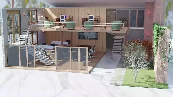 architect loft office building interior design 