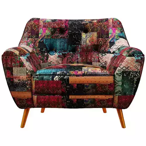 Chair patchwork armchair bedroom furniture sets home