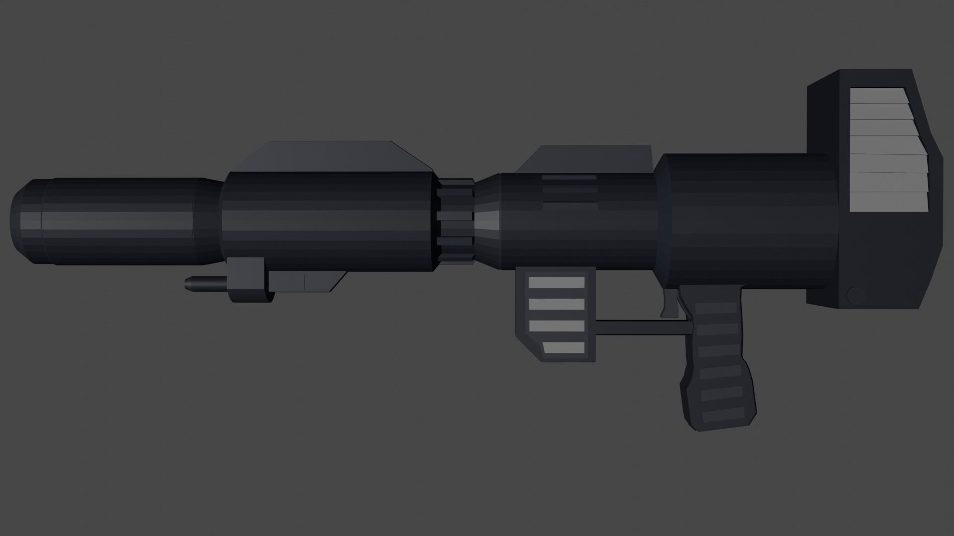 Optimus Primes Gun G1 low poly game ready Low-poly 3D model_1