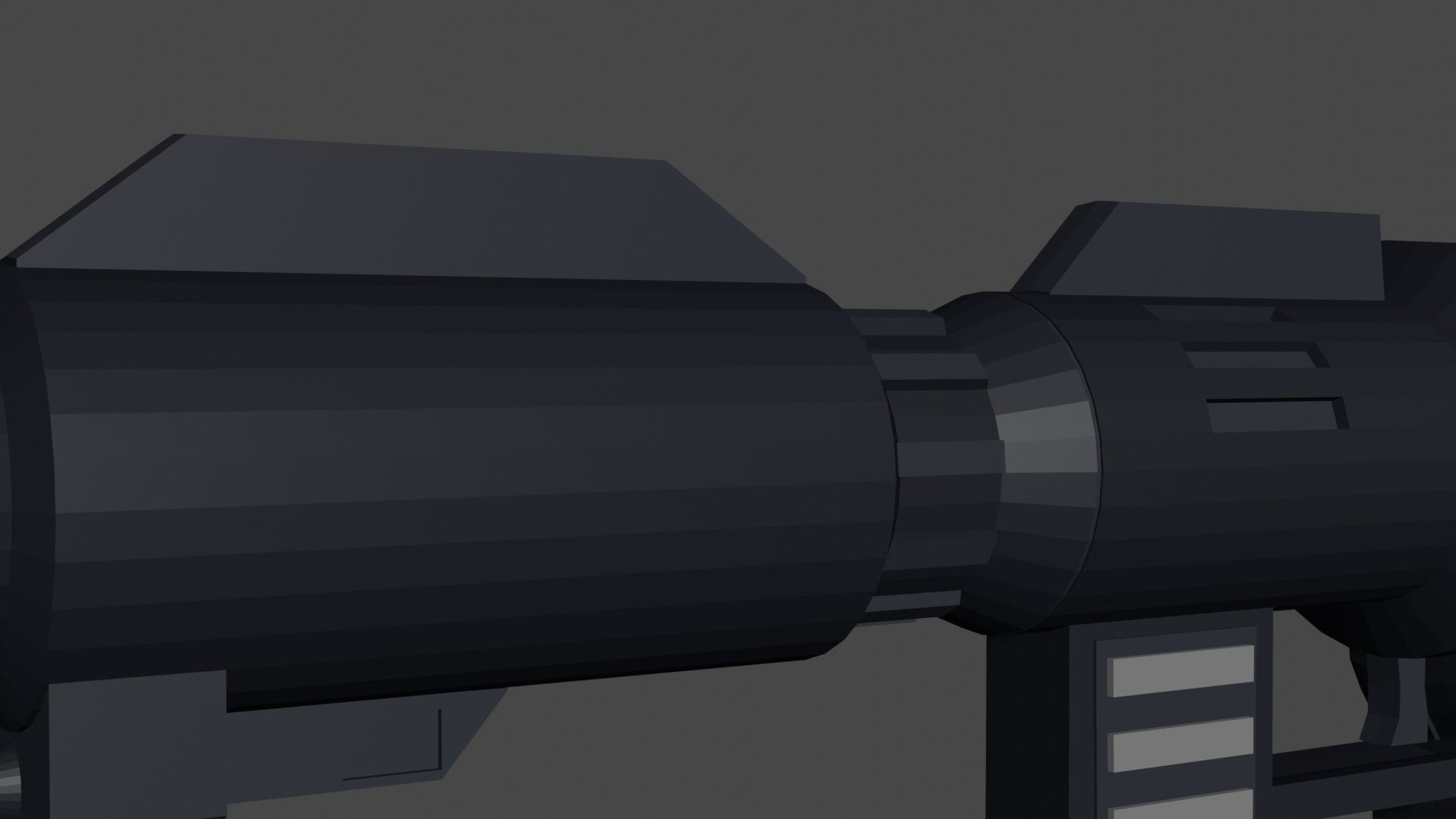 Optimus Primes Gun G1 low poly game ready Low-poly 3D model_4