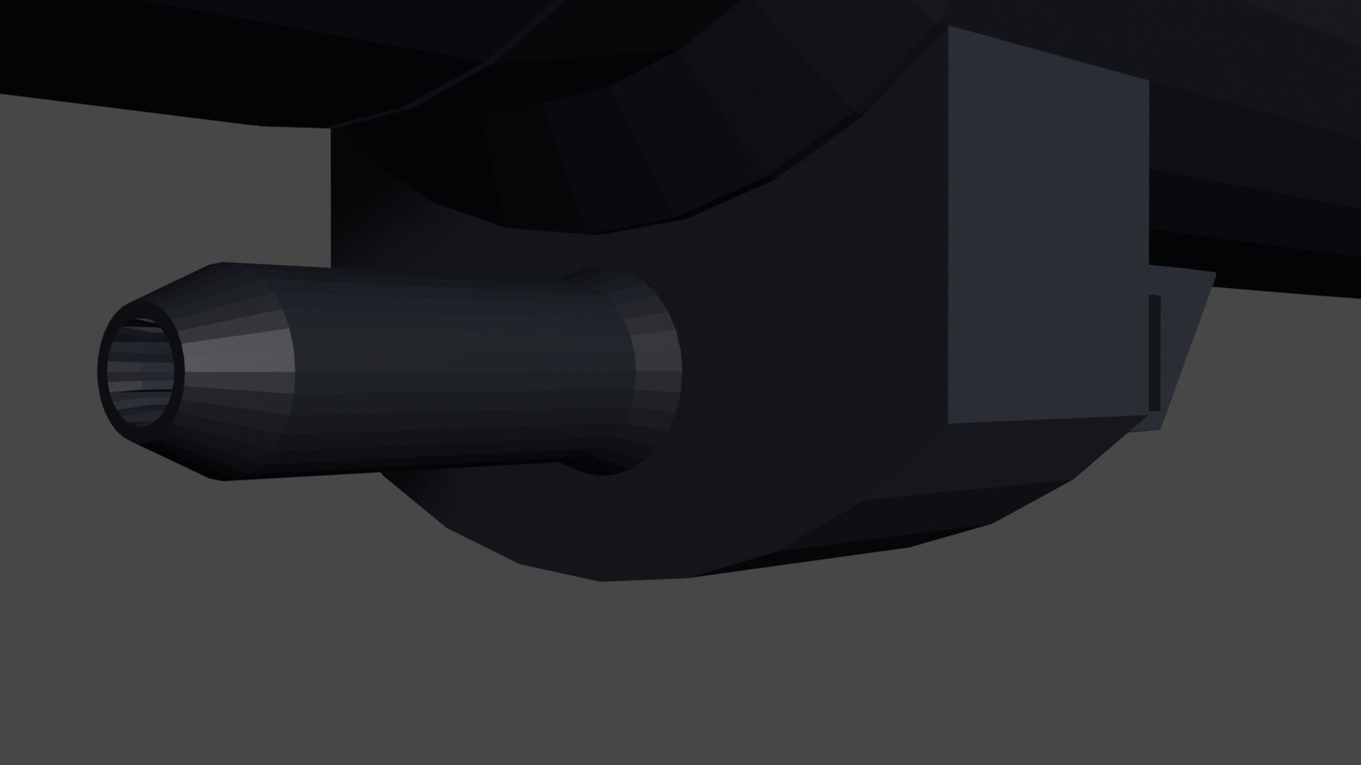 Optimus Primes Gun G1 low poly game ready Low-poly 3D model_3