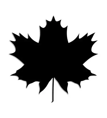 yaprak 3d canadian maple leaf silhouette