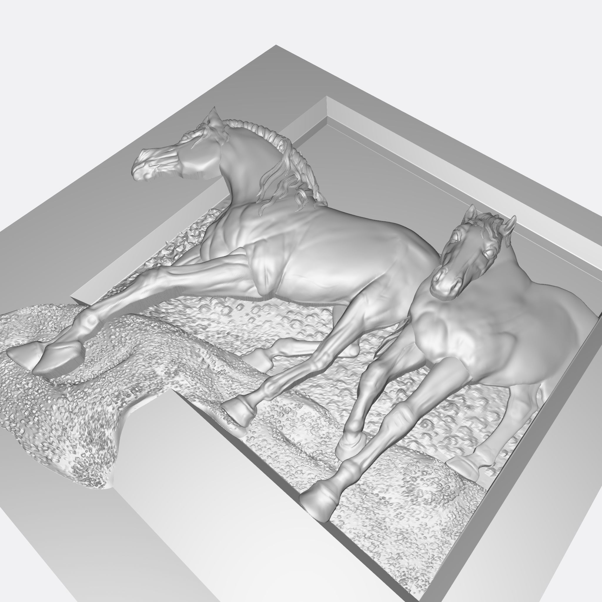 TWO HORSES RELIEF 3D model_16