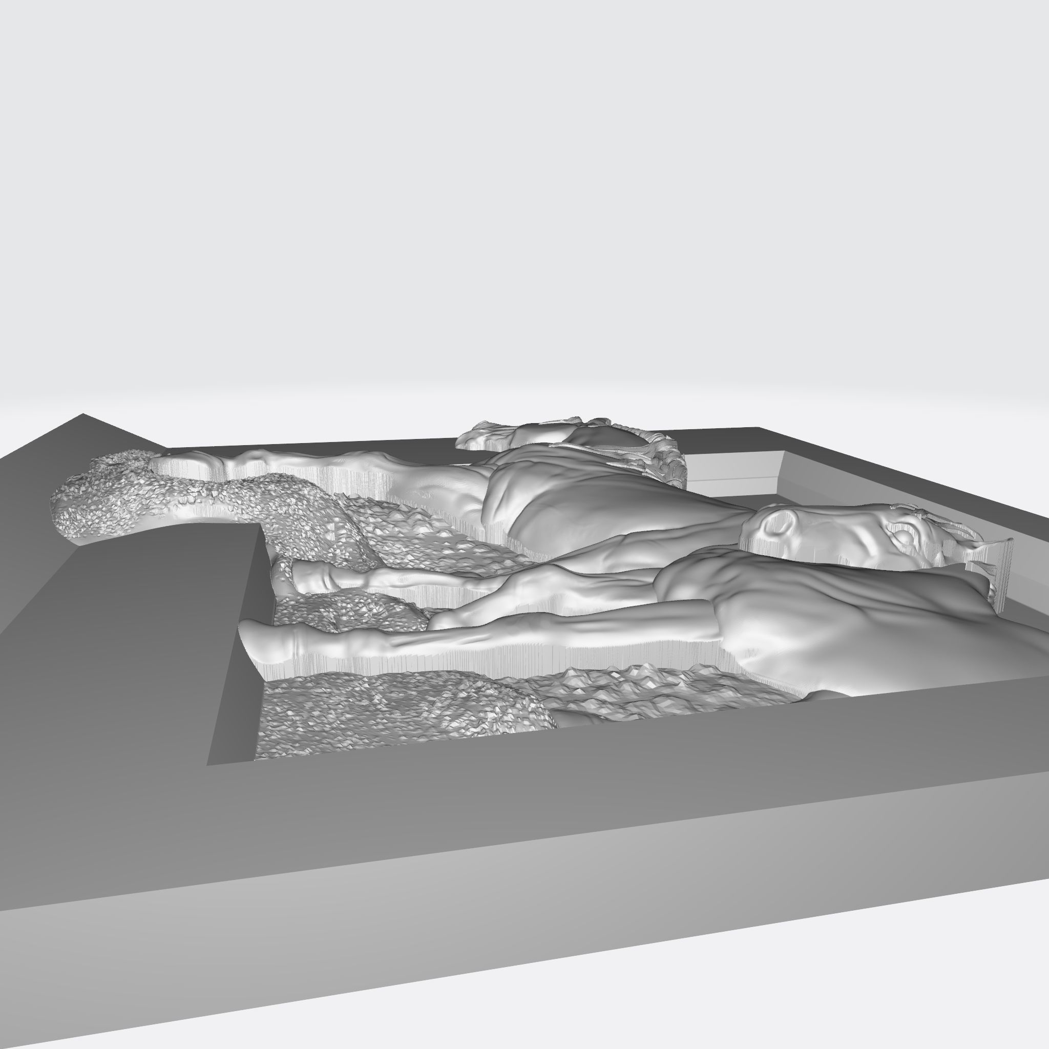TWO HORSES RELIEF 3D model_12