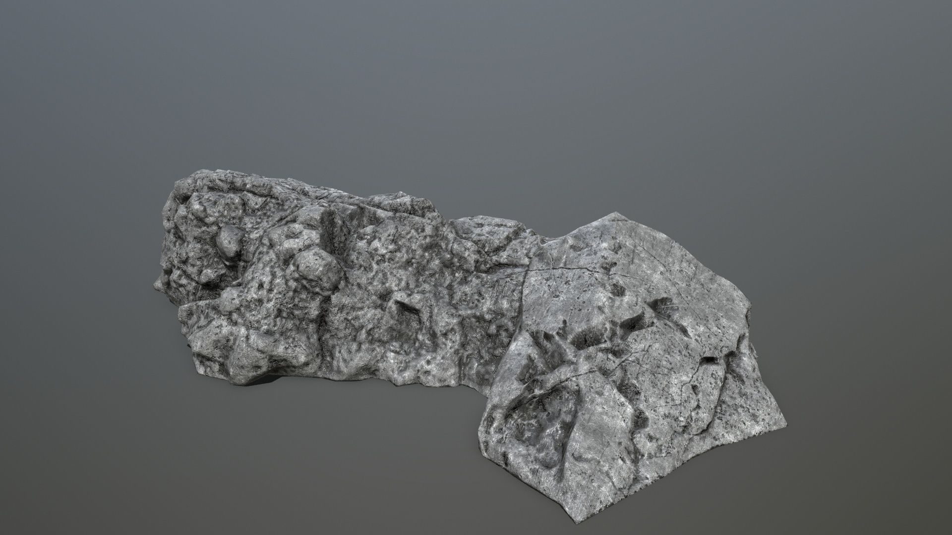 cliff rocks Low-poly 3D model_8