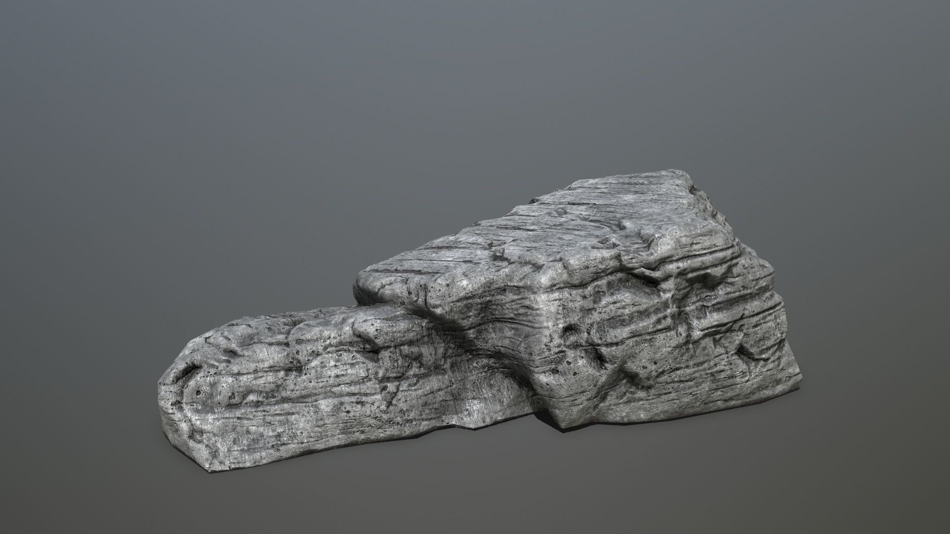 cliff rocks Low-poly 3D model_10