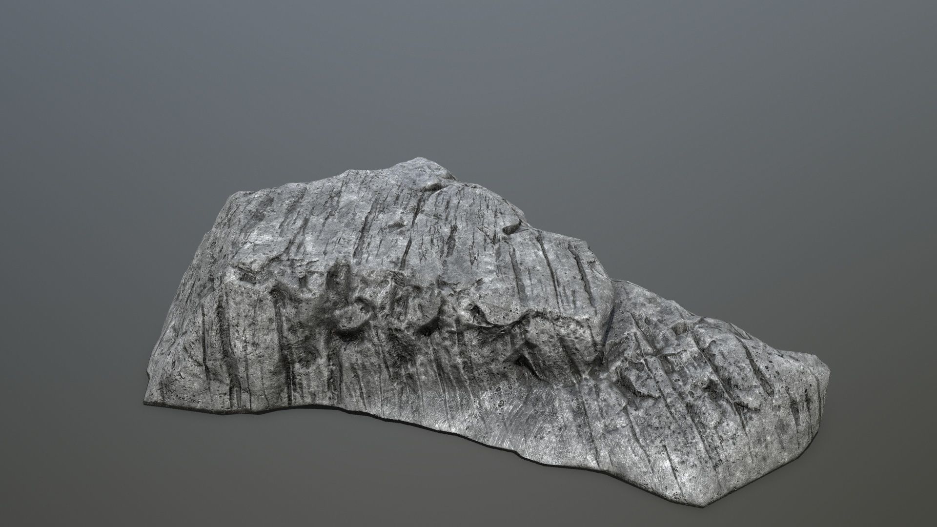 cliff rocks Low-poly 3D model_11