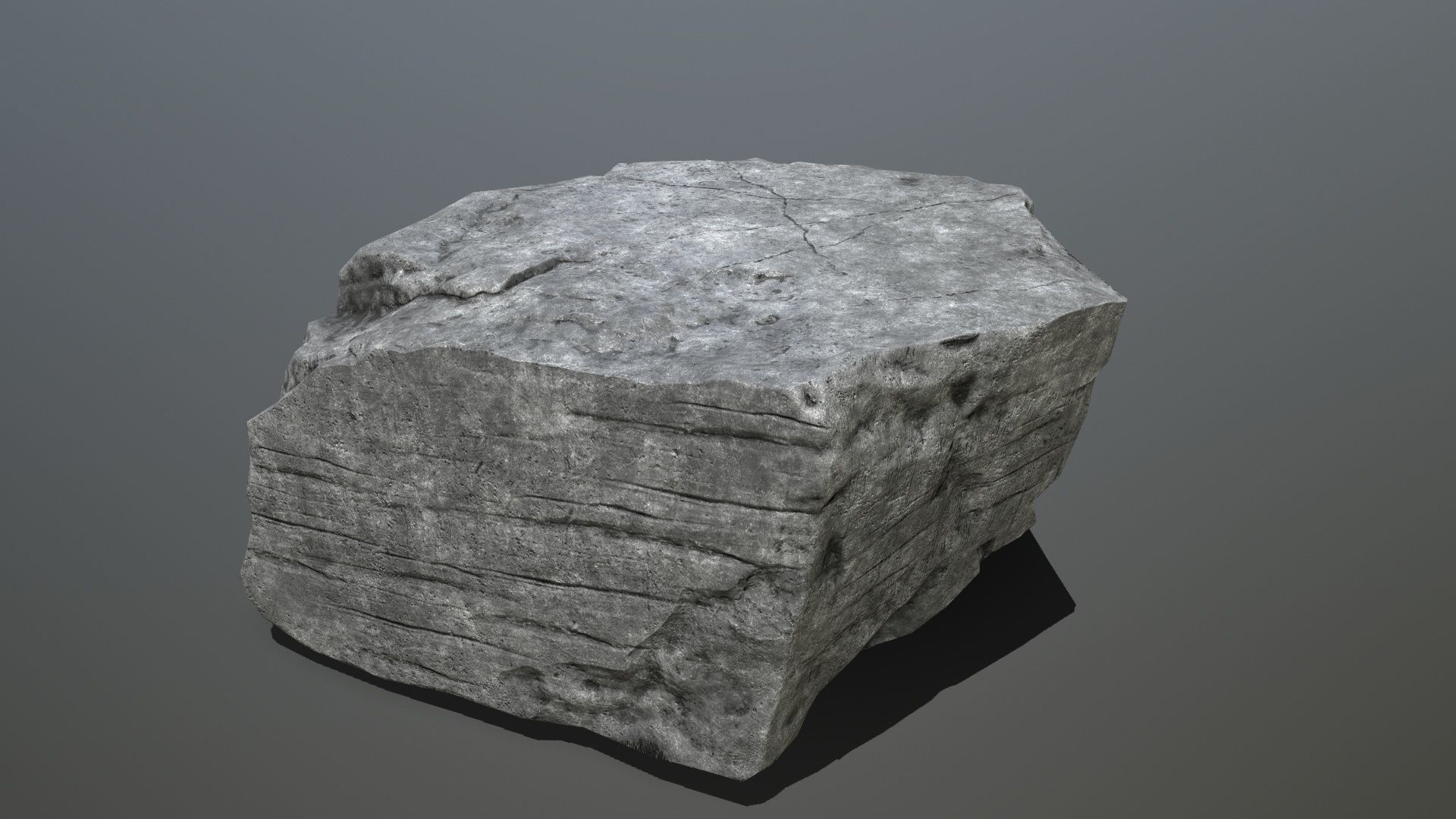 cliff rocks Low-poly 3D model_18