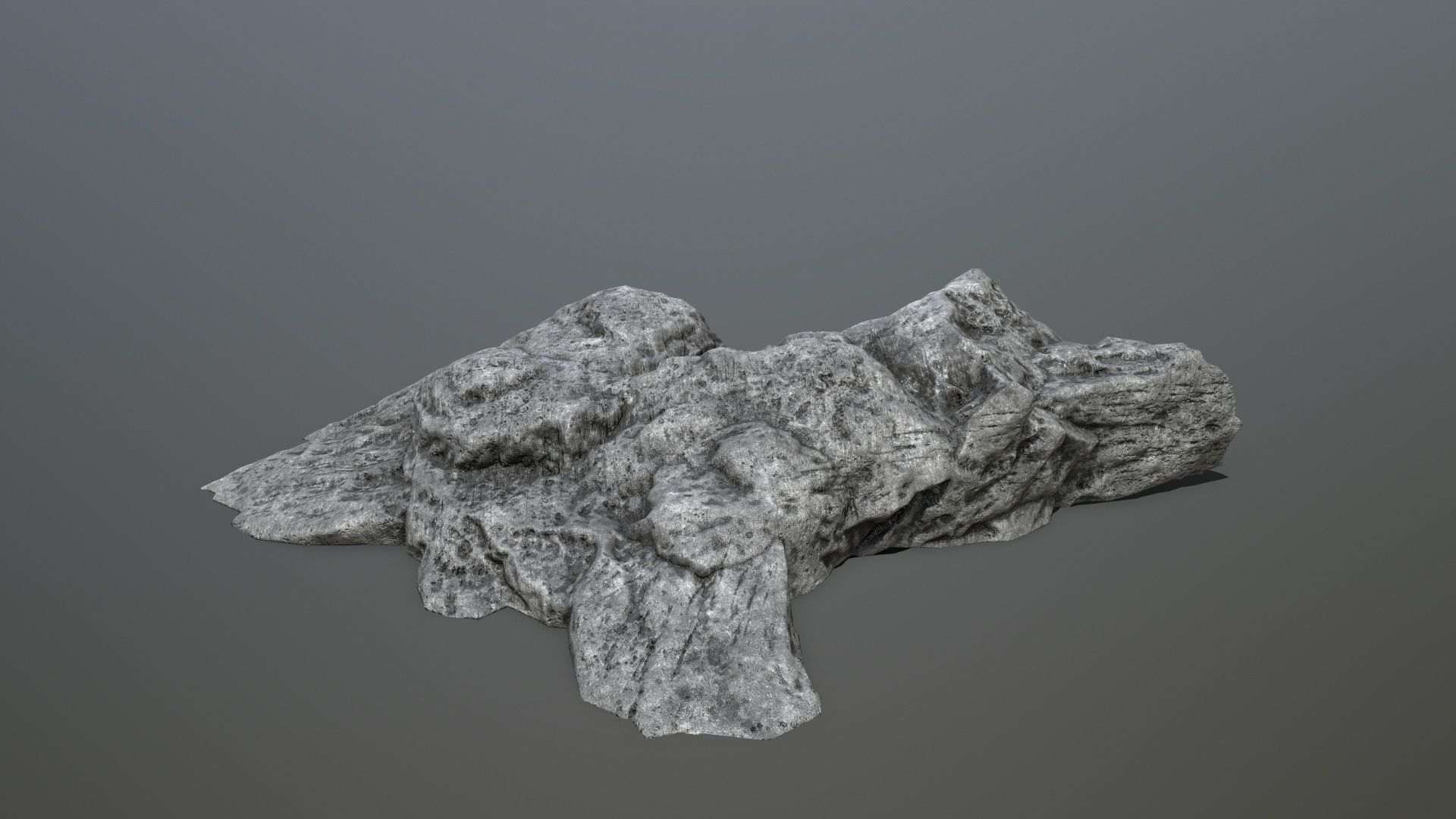 cliff rocks Low-poly 3D model_6