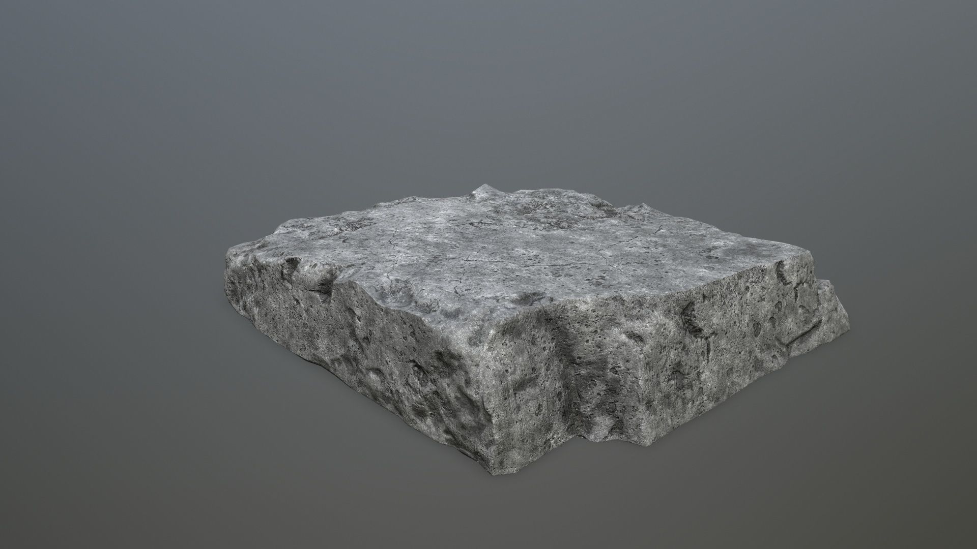 cliff rocks Low-poly 3D model_21