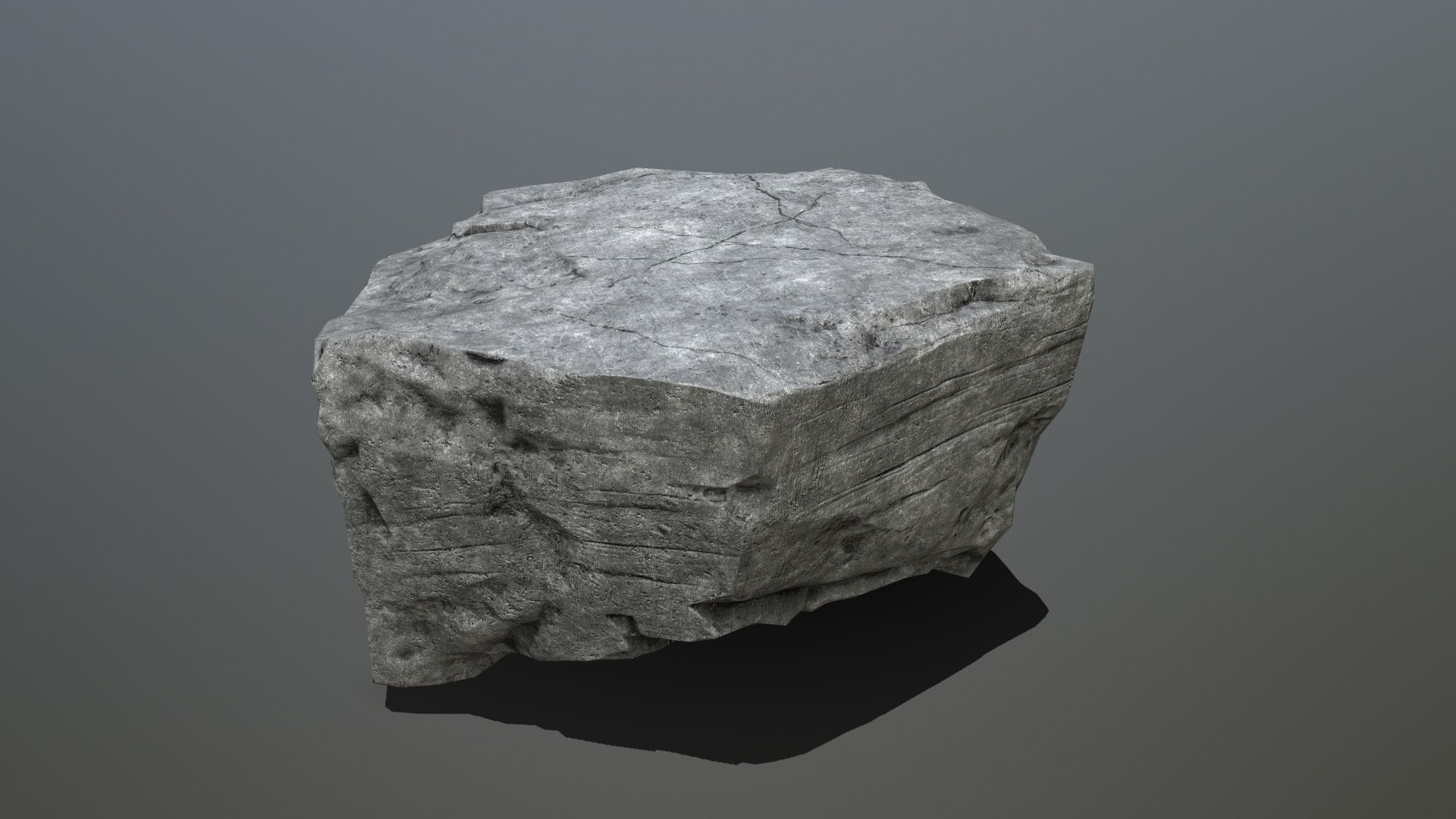 cliff rocks Low-poly 3D model_19