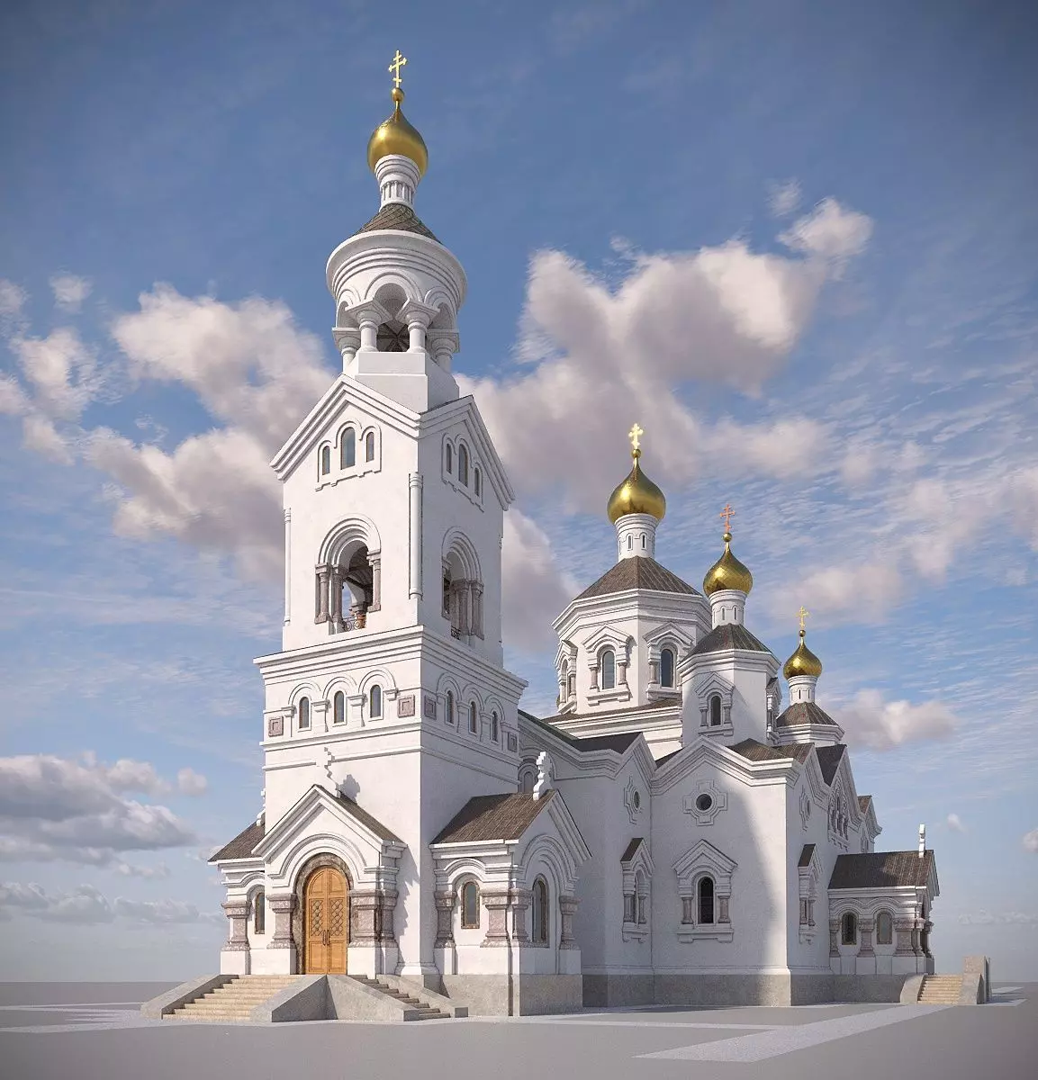 Orthodox church 3D model_0