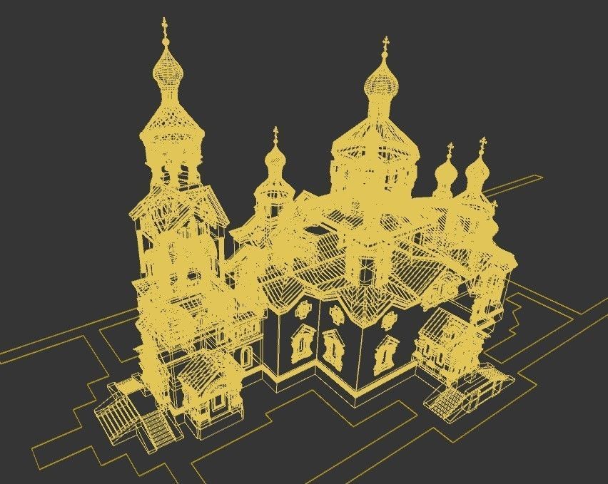 Orthodox church 3D model_7
