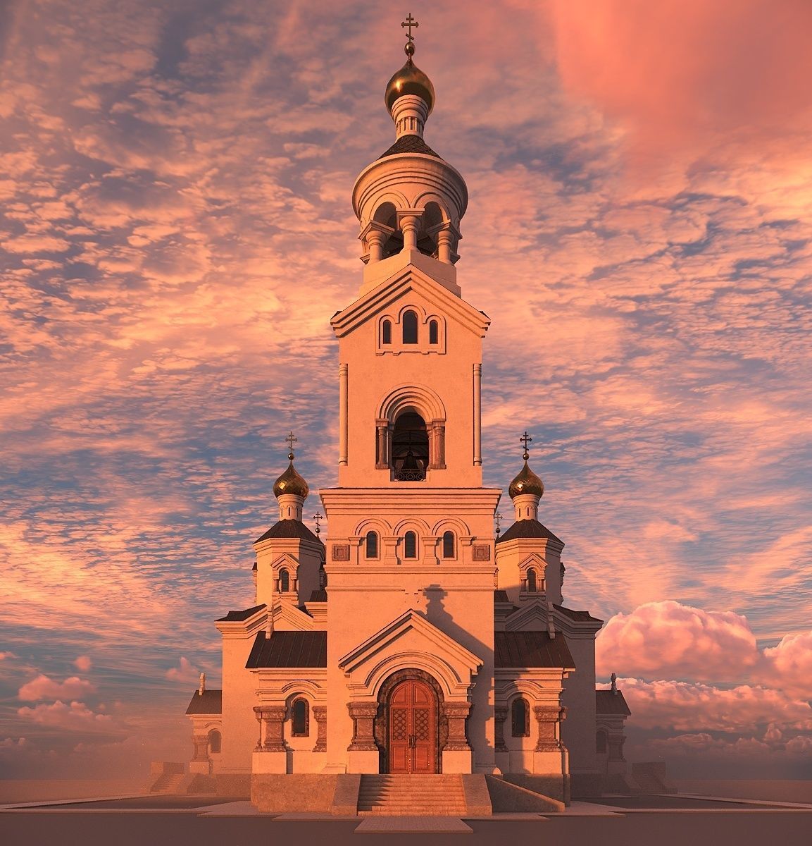 Orthodox church 3D model_4
