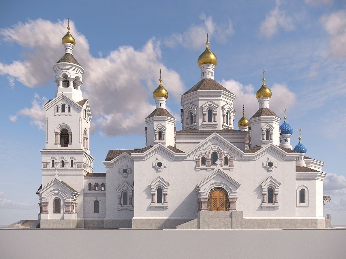 Orthodox church 3D model_2