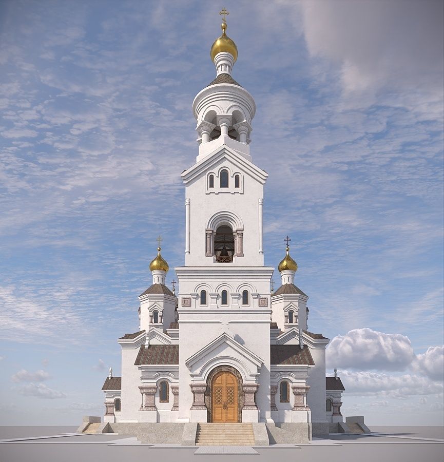 Orthodox church 3D model_3
