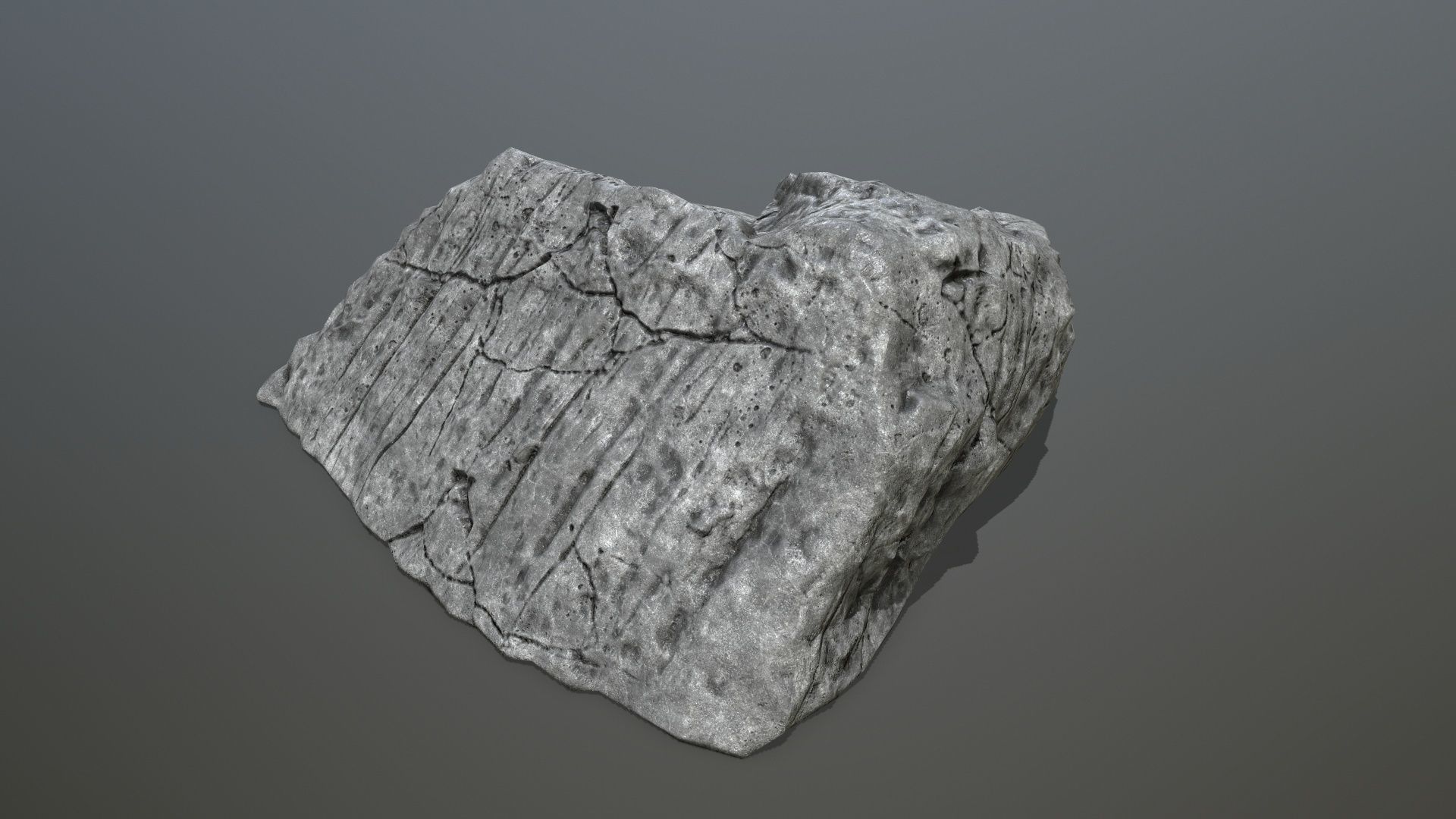 cliff rocks Low-poly 3D model_18