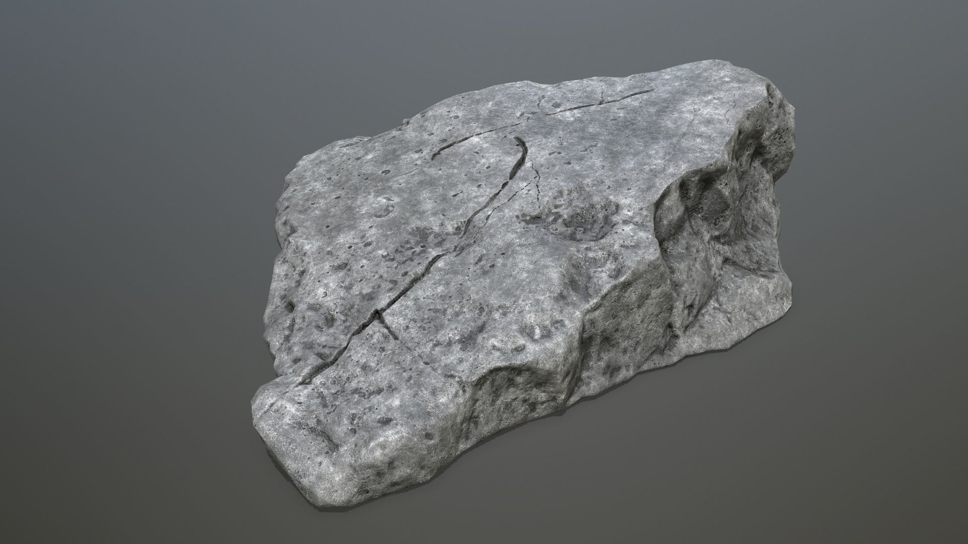cliff rocks Low-poly 3D model_13