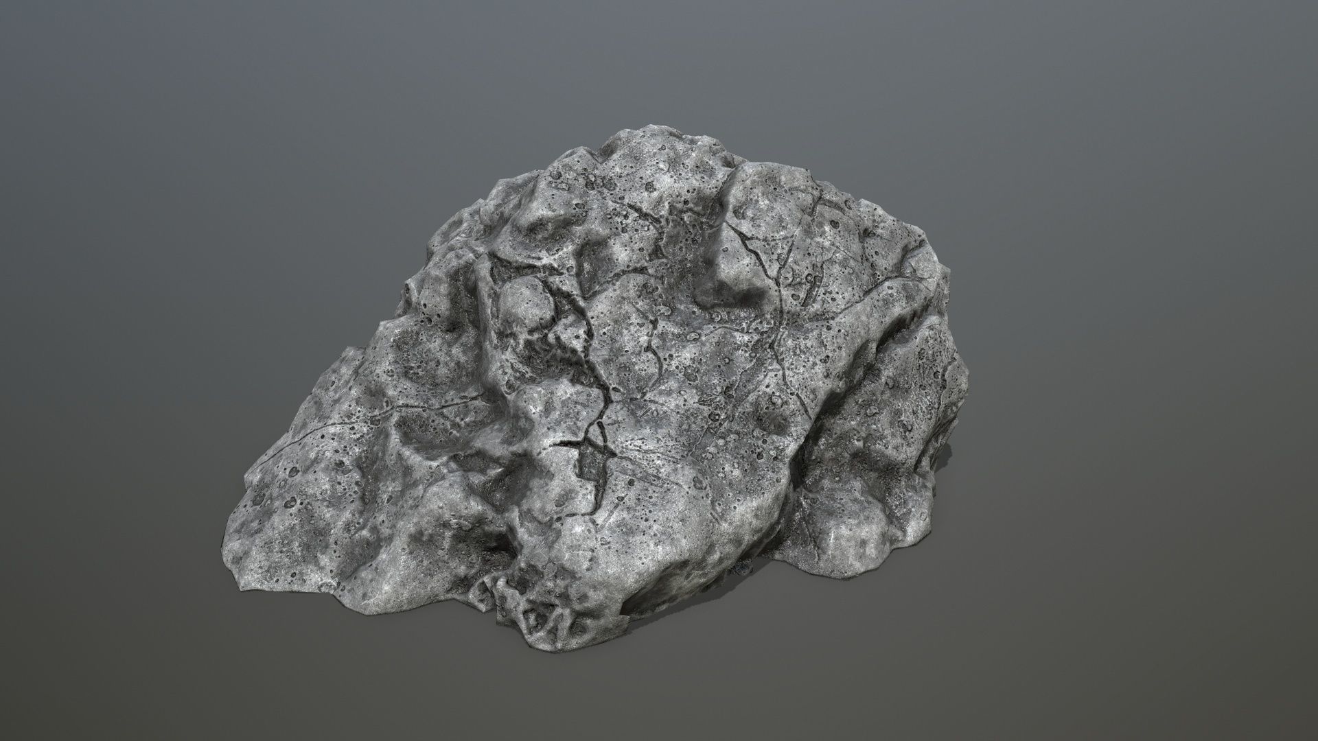 cliff rocks Low-poly 3D model_19