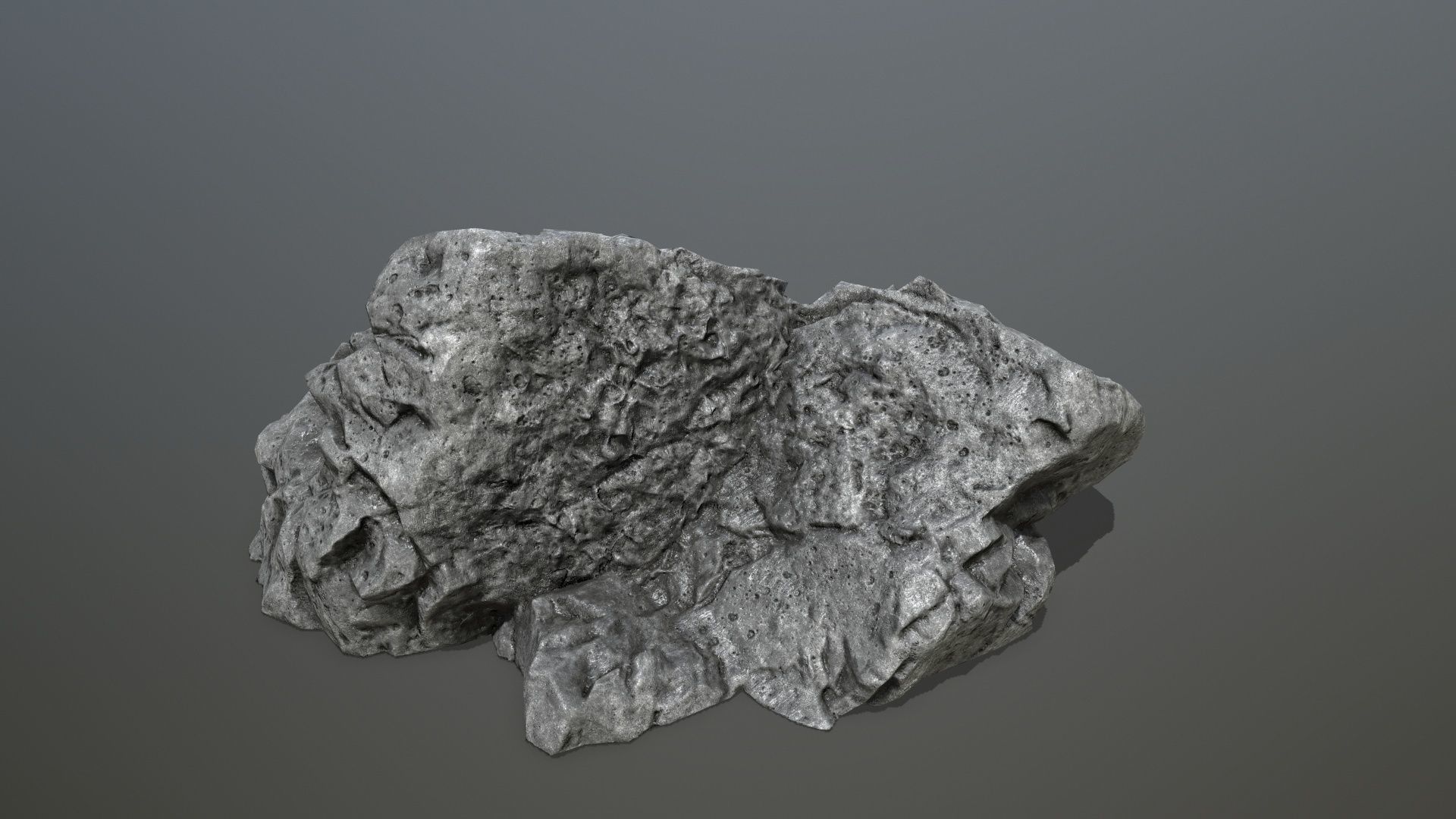 cliff rocks Low-poly 3D model_6