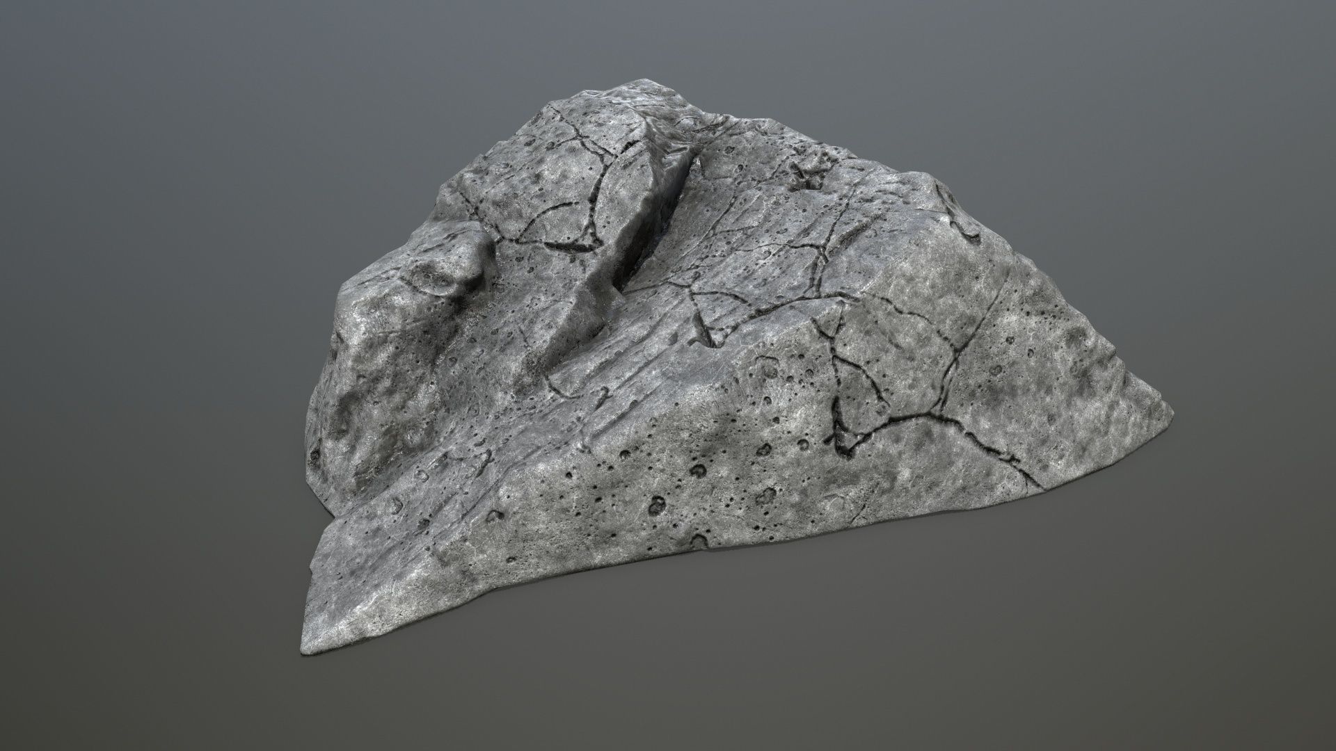cliff rocks Low-poly 3D model_17