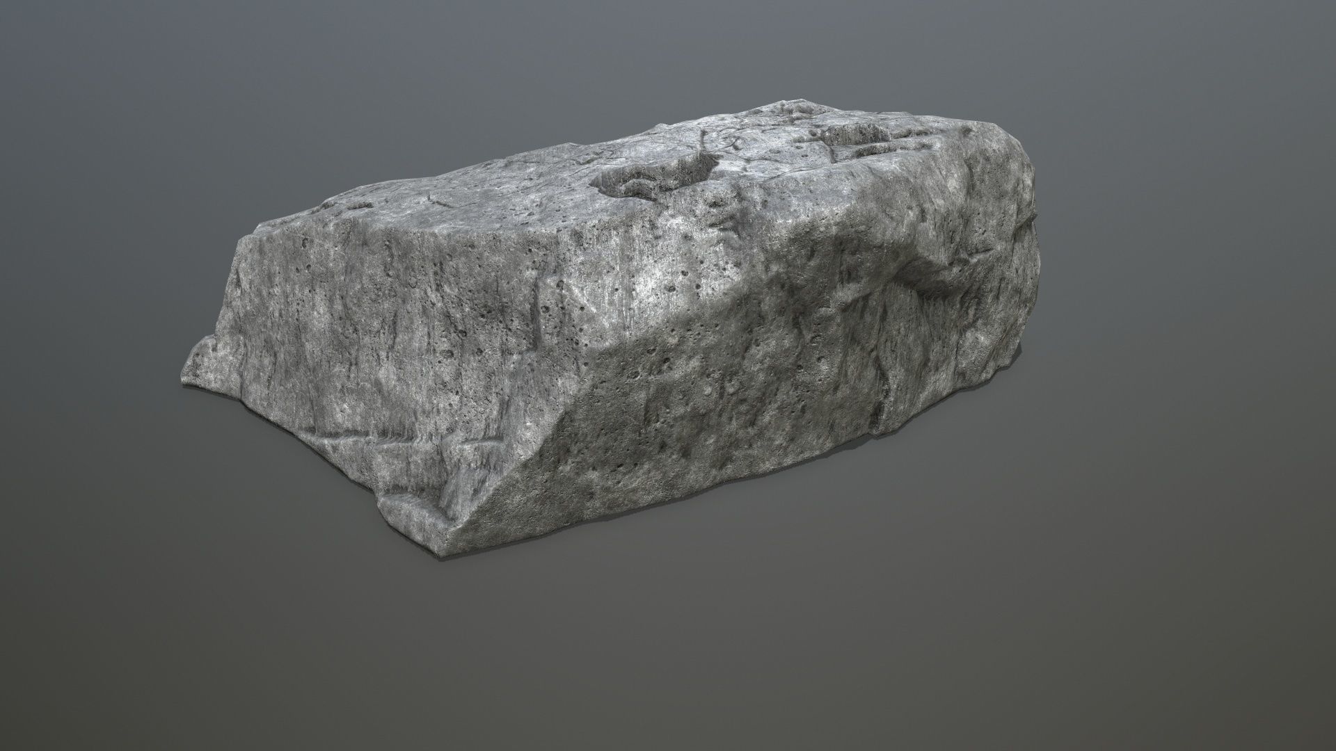 cliff rocks Low-poly 3D model_16