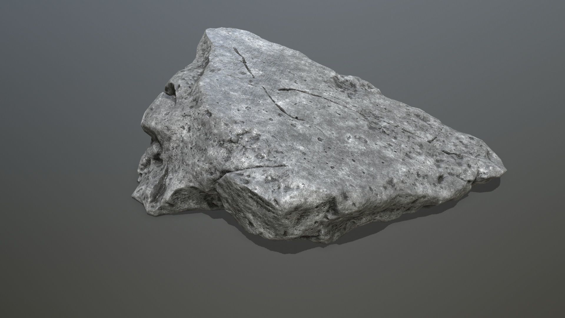 cliff rocks Low-poly 3D model_14