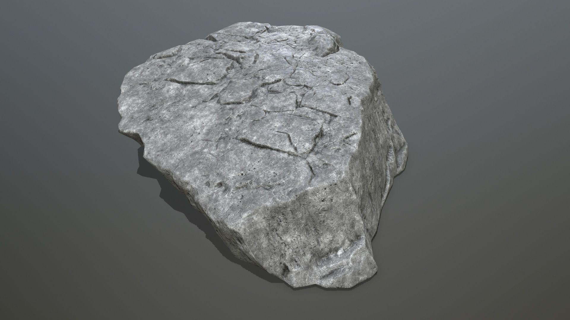cliff rocks Low-poly 3D model_15