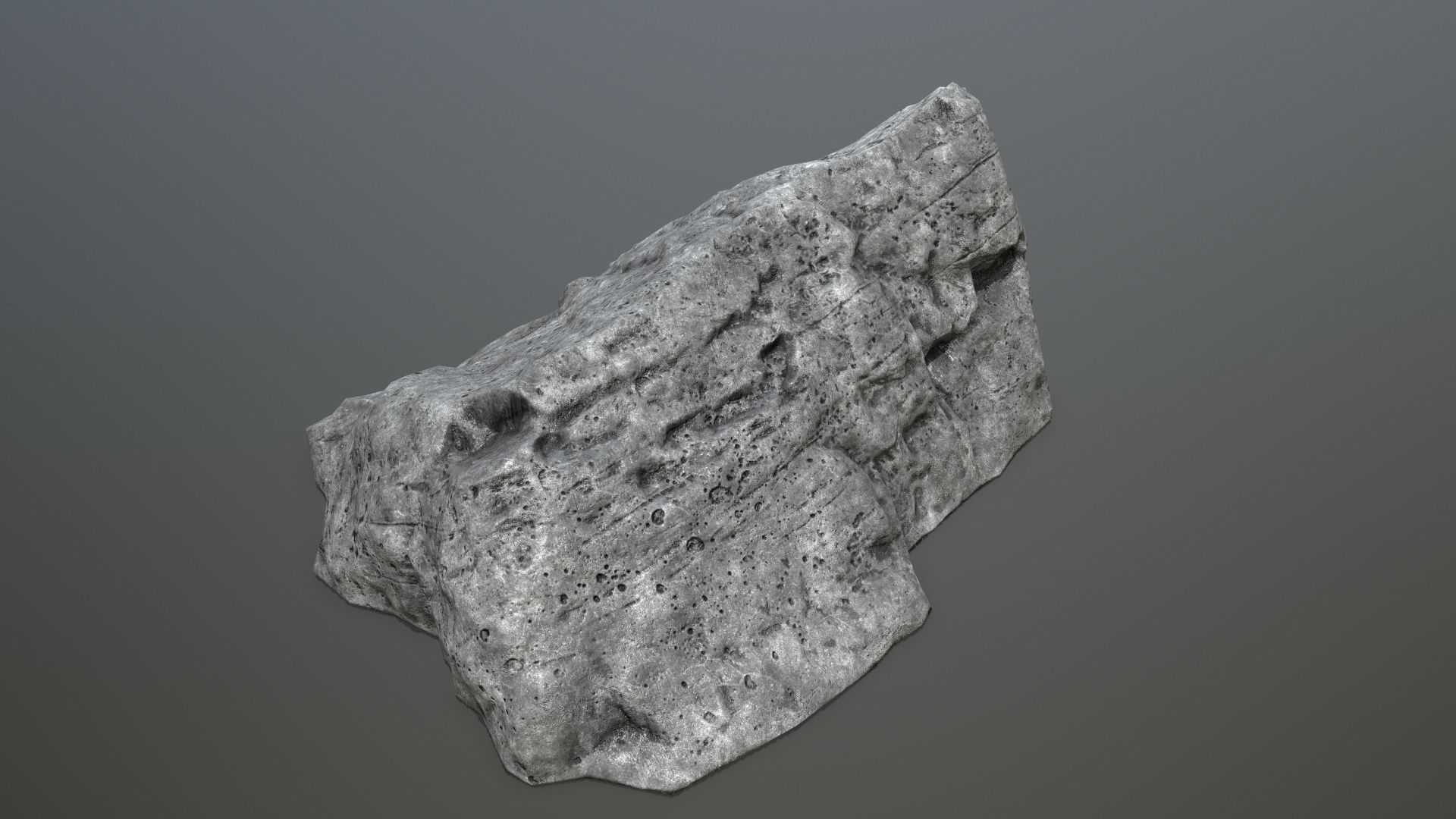 cliff rocks Low-poly 3D model_12