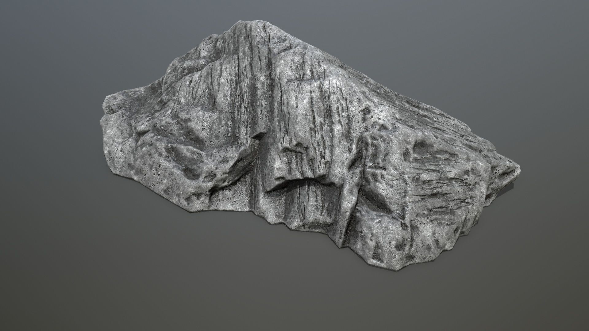cliff rocks Low-poly 3D model_9
