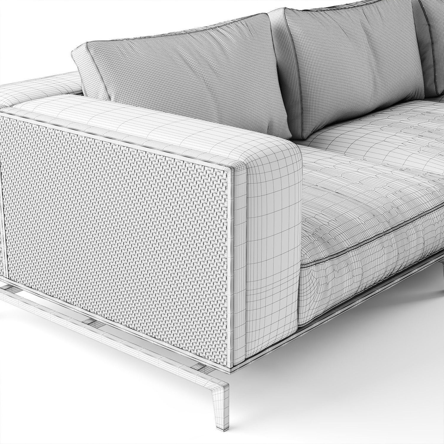 Visionnaire BACKSTAGE 3 seater sofa 3D model_4