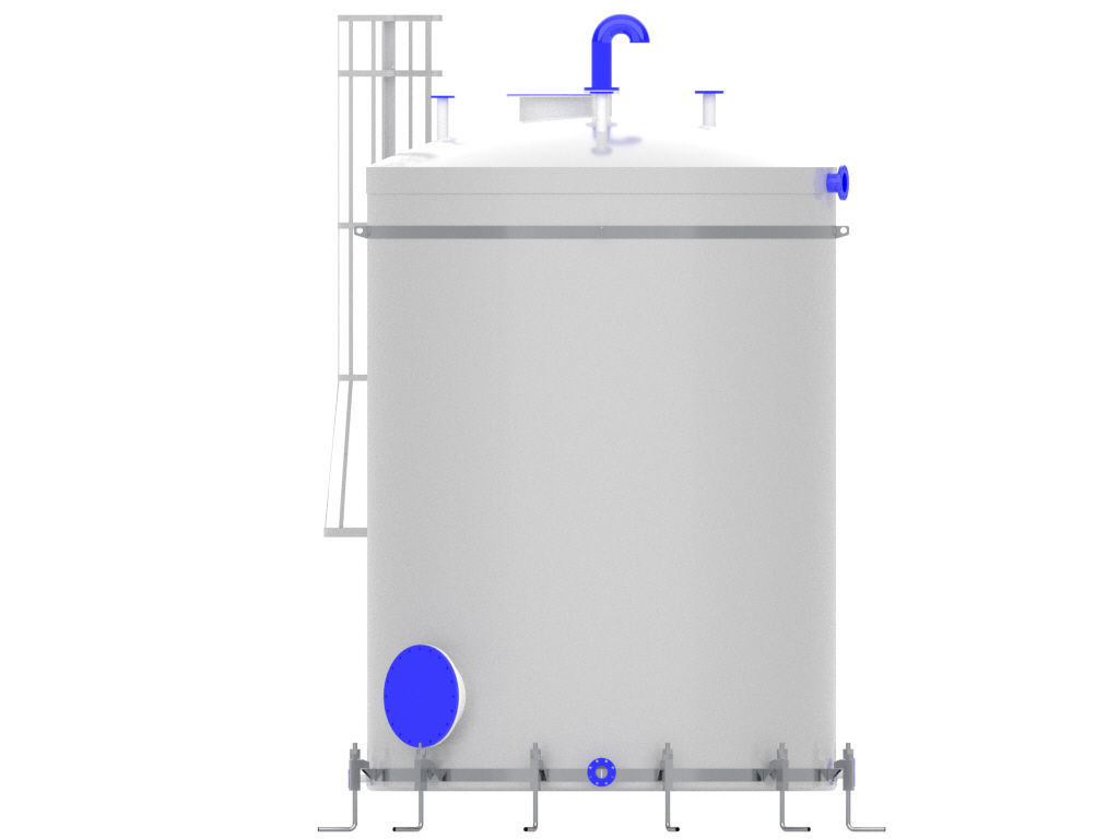 Estanque 50m3 frp 3D model_4