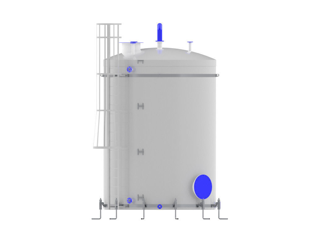 Estanque 50m3 frp 3D model_1