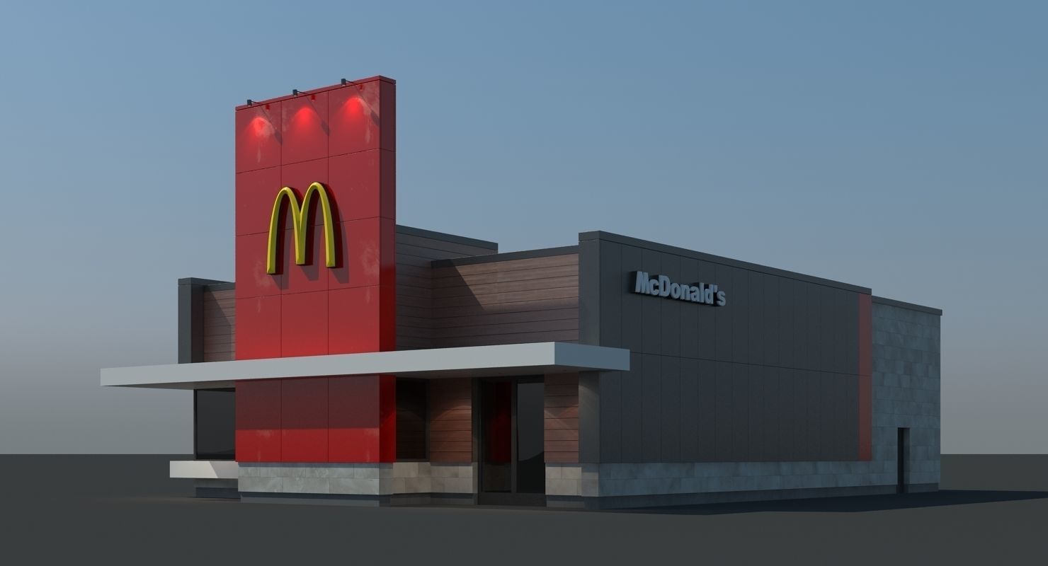 McDonalds Restaurant 3D model_12